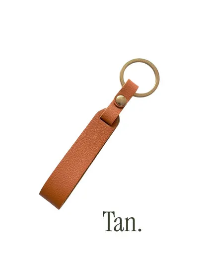 Faux Leather Key Ring