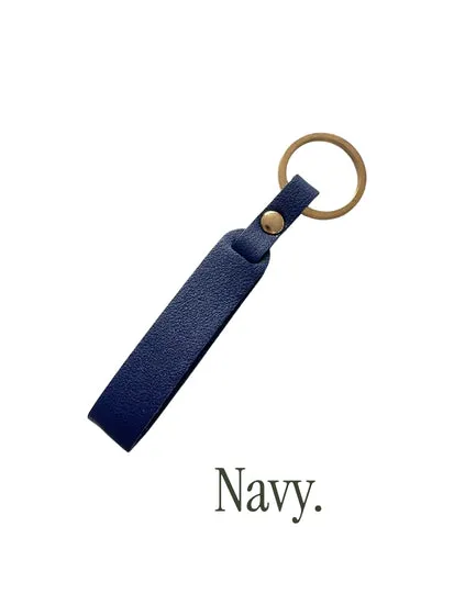 Faux Leather Key Ring