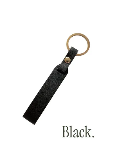 Faux Leather Key Ring
