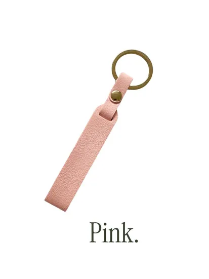 Faux Leather Key Ring