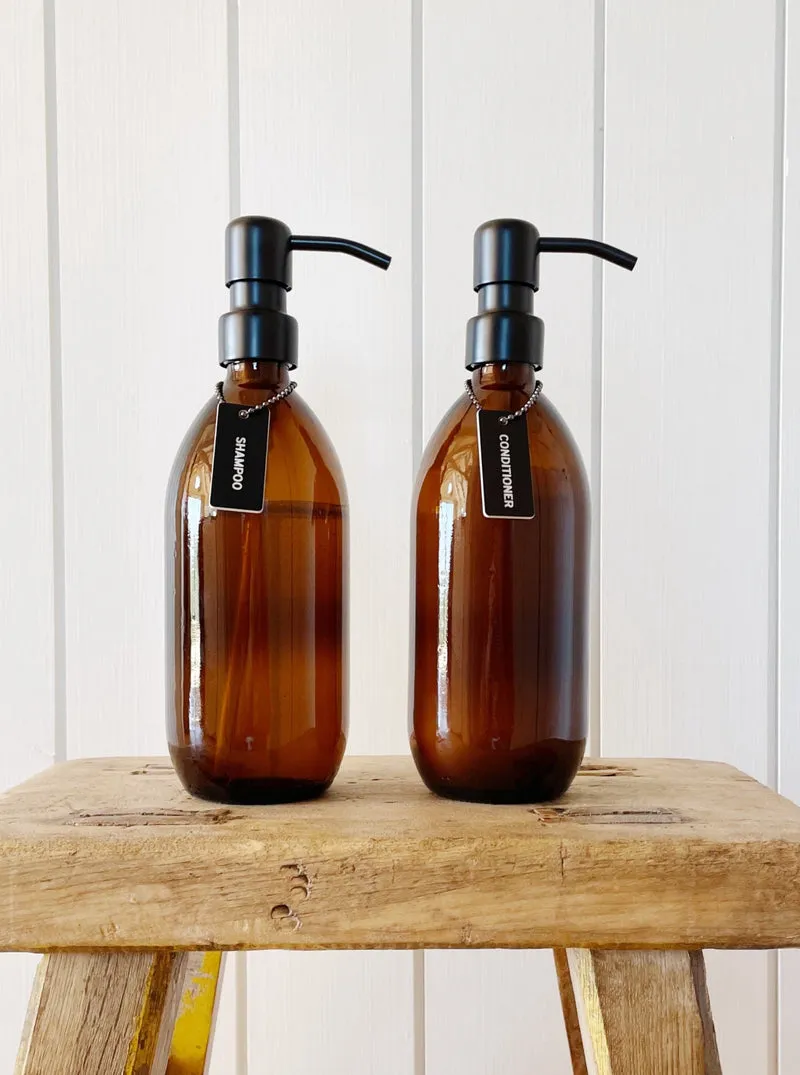 Hanging Perspex Tags | Black - Amenities & Co.